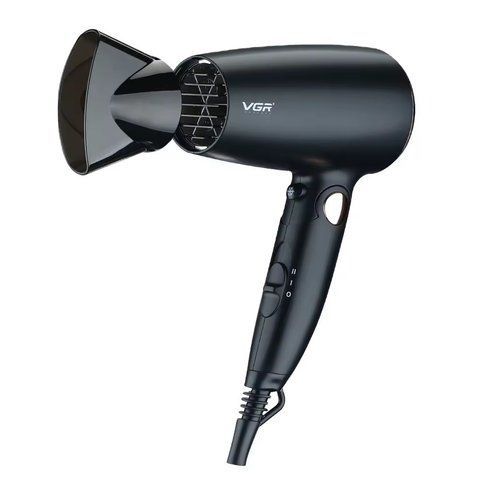Фен для волос дорожный VGR V-439 складная ручка 1500W Black (3_05294) 3_05294 фото