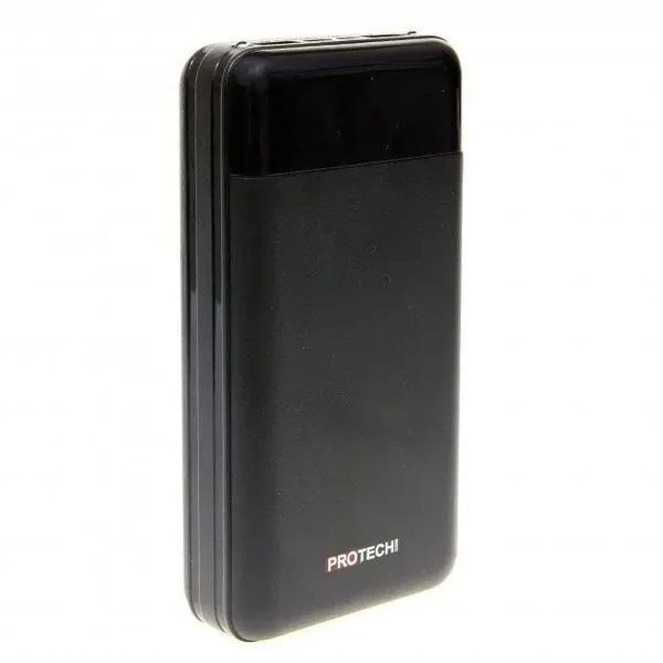 Внешний аккумулятор Power Bank ProTech B-06 LCD LED Фонарик 30000 mAh Black (3_02405) 3_02405 фото