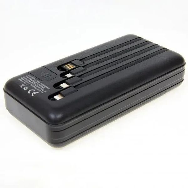 Внешний аккумулятор Power Bank ProTech B-06 LCD LED Фонарик 30000 mAh Black (3_02405) 3_02405 фото