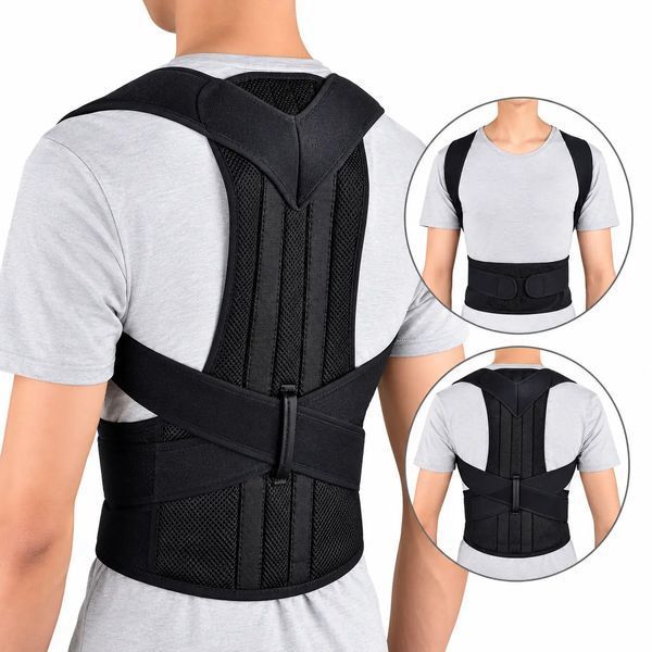 Корсет для спини RIAS Back Pain Need Help з лямками Універсальний Black (3_08804) 3_08804 фото