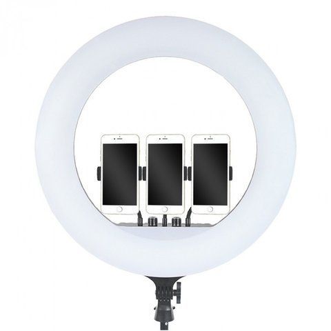 Кольцевая светодиодная LED лампа RIAS RL-21 54см на 3 держателя с пультом ДУ и чехлом (4_00553) 4_00553 фото