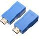 Удлинитель (адаптер) HDMI сигнала по витой паре (RJ45) TX+RX до 30 м Blue (3_00983) 3_00983 фото 3