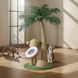 Когтеточка для кошек RIAS PP-70 в виде кокосовой пальмы 70 см Green-Beige (3_08482) 3_08482 фото 6