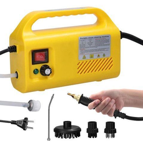 Пароочисник RIAS WH-QX003 з мийкою високого тиску 3 насадки 2500W Yellow (3_06796) 3_06796 фото