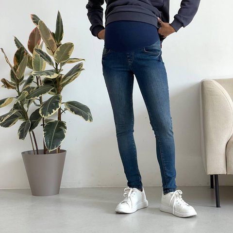 Джинси для вагітних WOW MOM Skinny Сині 40 (3838) 3838_40 фото