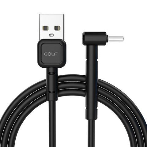 Кабель синхронизации Golf GC-69 USB - Type-C 3A 1 м Black (3_02118) 3_02118 фото