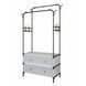 Вішалка-стелаж для одягу та взуття RIAS Coat Rack MJPP63 63x28x175 см Black-White (3_08461) 3_08461 фото 1