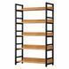 Стелаж книжковий RIAS G633A на 5 полиць 60x30x143 см Black-Rosewood (3_08142) 3_08142 фото 1