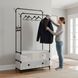 Вішалка-стелаж для одягу та взуття RIAS Coat Rack MJPP63 63x28x175 см Black-White (3_08461) 3_08461 фото 8