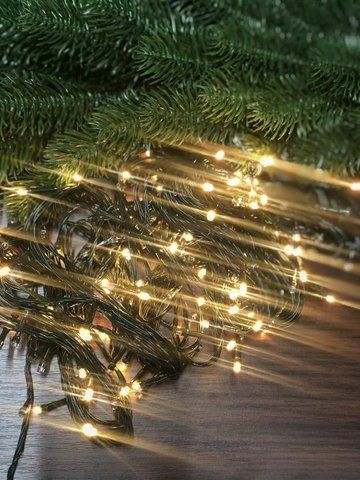 Вулична новорічна світлодіодна гірлянда 200 LED 20 м жовто-синій (Гир_Лед_20) Гир_Лед_20 фото