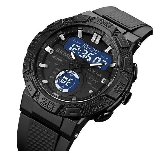 Наручные мужские часы Skmei 1881BKBK с подсветкой 5 АТМ Black-Black (7_02558) 7_02558 фото