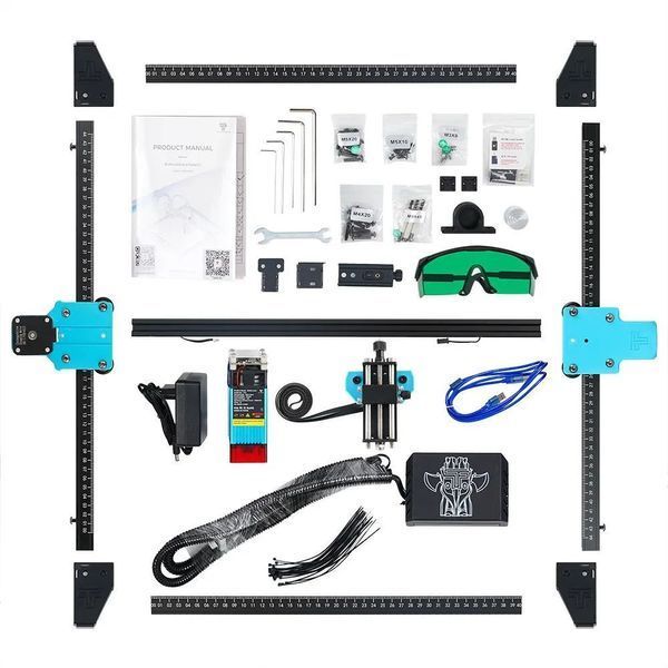 Лазерний гравер TwoTrees TTS-55 Pro 300x300 мм 5.5W Black-Blue (3_08583) 3_08583 фото