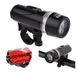 Фонарь для велосипеда RIAS FY-812-5LED (передний и задний) с креплением Black (7_02747) 7_02747 фото 2