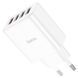 Сетевоe зарядное устройство Hoco C102A 18W 4xUSB с функцией быстрой зарядки QC3.0 White 7_01698 фото 5