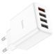 Сетевоe зарядное устройство Hoco C102A 18W 4xUSB с функцией быстрой зарядки QC3.0 White 7_01698 фото 1