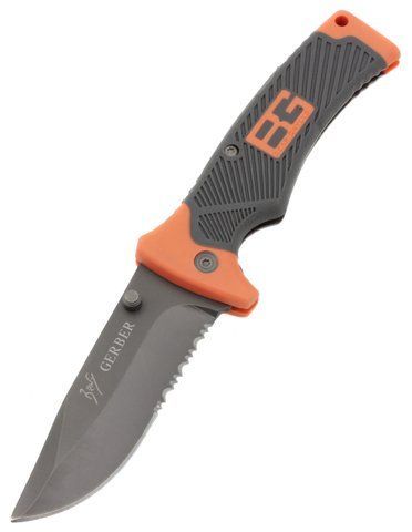 Тактический складной нож Gerbfr BG-U5 с cеррейтором 21.7см Black-Orange (7_00254) 7_00254 фото