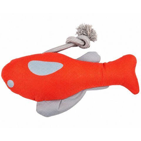 Игрушка-перетяжка для собак ZOOFARI "Рыбка" с канатом 40 см Red (3_08484) 3_08484 фото