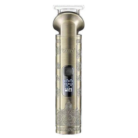 Тример акумуляторний багатофункціональний VGR V-110 8в1 з LED дисплеєм 5W Gold (3_05246) 3_05246 фото