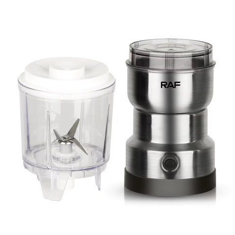 Кавомолка-блендер електрична RAF R.7126 2в1 220V 300W Silver (3_06071) 3_06071 фото