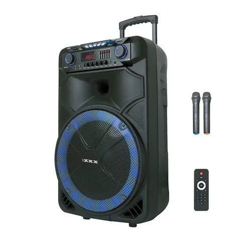 Акустическая система RIAS ZXX-1011 + 2 микрофона Bluetooth/USB/SD/FM 1800 mAh 150W Black (3_05028) 3_05028 фото