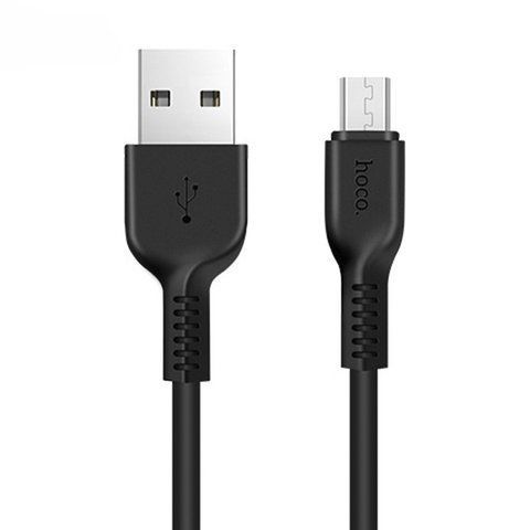 Кабель синхронизации Hoco X20 USB - microUSB 2.4A 1 м Black (3_02354) 3_02354 фото