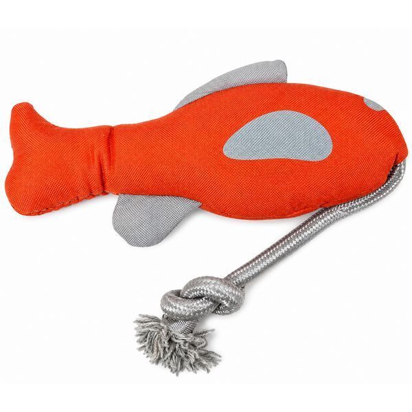 Игрушка-перетяжка для собак ZOOFARI "Рыбка" с канатом 40 см Red (3_08484) 3_08484 фото