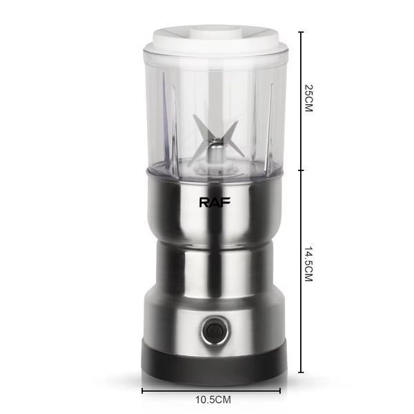 Кофемолка-блендер электрическая RAF R.7126 2в1 220V 300W Silver (3_06071) 3_06071 фото
