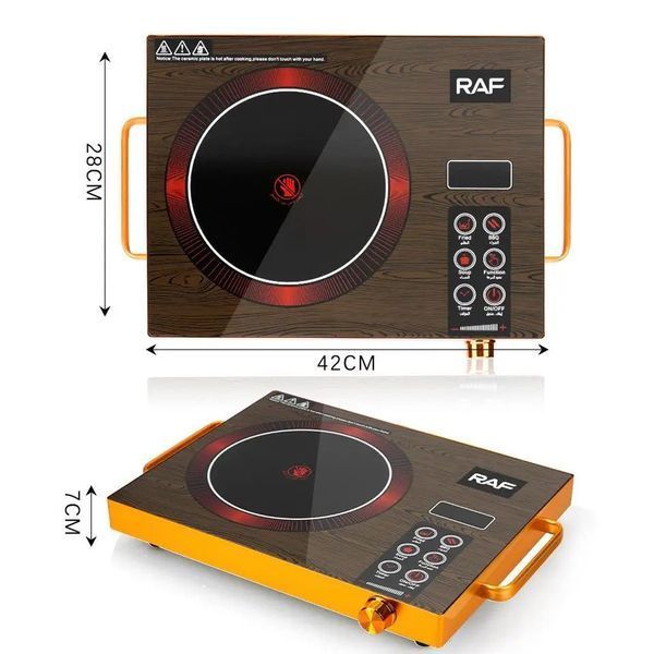 Инфракрасная настольная плита RAF R.8004 1 конфорка 3500W Brown (3_02409) 3_02409 фото