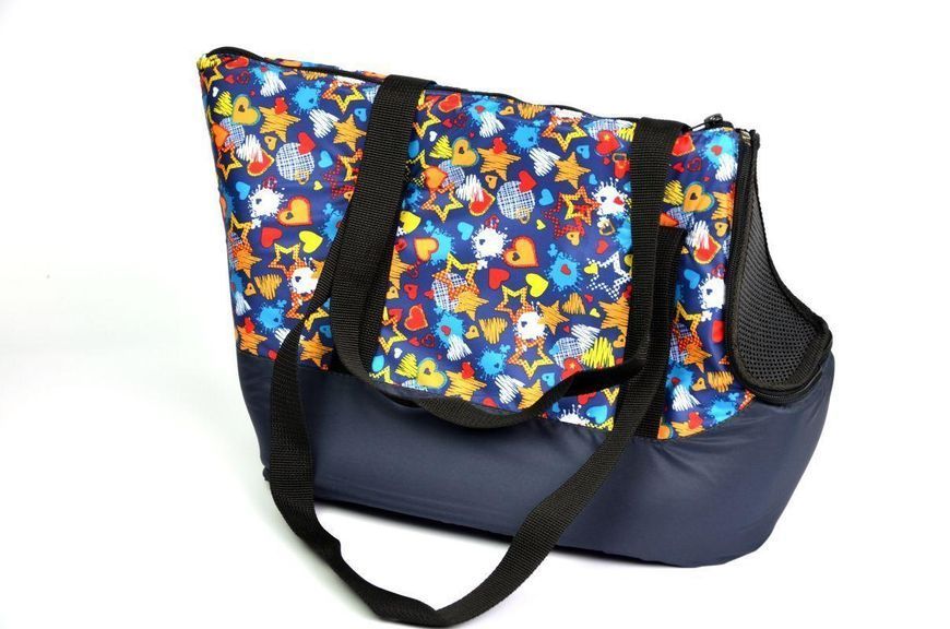 Сумка-переноска Лежебока Zoobaza - 23х40х34, синій (8_02657) 8_02657 фото