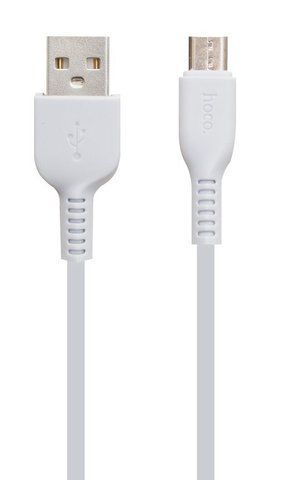 Кабель синхронизации Hoco X20 USB - microUSB 2.4A 1 м White (3_02355) 3_02355 фото