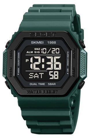 Наручний чоловічий годинник Skmei 1988DKGN Black/Dark Green (7_01495) 7_01495 фото