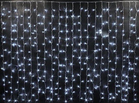 Світлодіодна гірлянда бахрома "Водоспад" 240W біла 240led (2_006468) 2_006468 фото