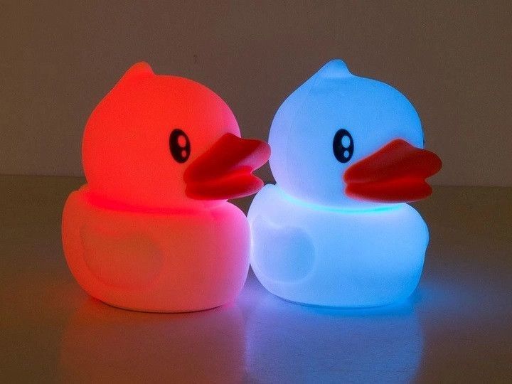 Ночной светильник силиконовый Утенок Light Duck с аккумулятором (3_04333) 3_04333 фото