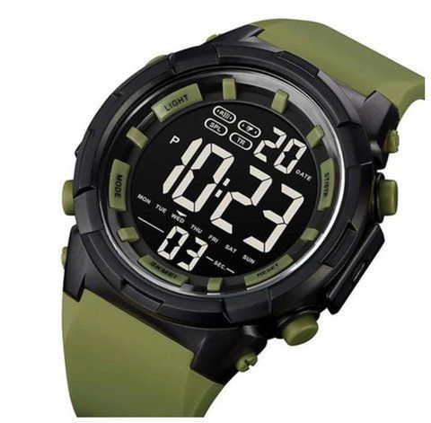Наручний чоловічий годинник Skmei 1845AG Black/Green (7_01496) 7_01496 фото
