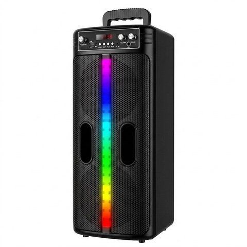 Портативна Bluetooth колонка RIAS TTD-2806 з RGB підсвіткою 20W Black (3_08229) 3_08229 фото