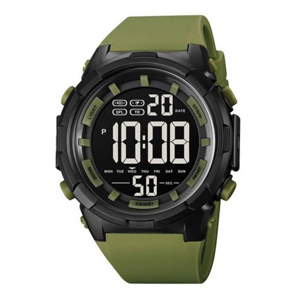 Наручные мужские часы Skmei 1845AG Black/Green (7_01496) 7_01496 фото