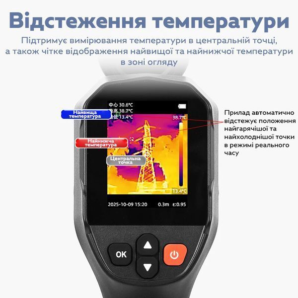 Тепловизор инфракрасный VICTOR 321 с поддержкой SD-карты Black (3_07922) 3_07922 фото