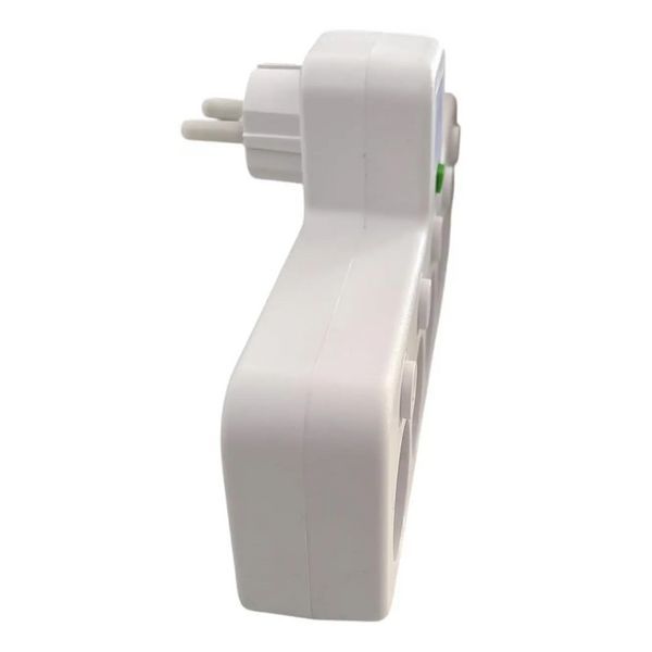 Сетевой фильтр RIAS 8625UL LED 4 розетки 2 USB 1 Type-C 2500W White (3_07878) 3_07878 фото