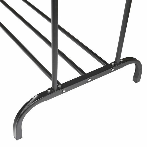 Підлогова вішалка-стійка для одягу RIAS Multipurpose Hanger з полицею для взуття 110x56x145 см Black (3_08179) 3_08179 фото