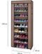 Шафа для взуття RIAS YL8102-10 складана на 9 полиць 30x58x158 см Brown (3_08450) 3_08450 фото 3