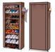 Шафа для взуття RIAS YL8102-10 складана на 9 полиць 30x58x158 см Brown (3_08450) 3_08450 фото 2
