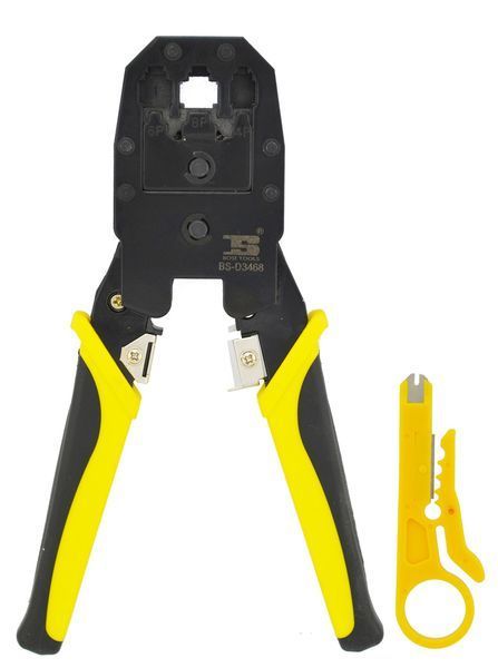 Кліщі обтискні Bosi Tools BS-D3468 для обтискання штекерів RJ11/RJ12/RJ45 (3_07700) 3_07700 фото