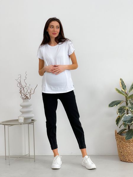Джинси для вагітних WOW MOM FIT S-M Чорні (УЦІНКА) 1_5013_Bk_SM фото