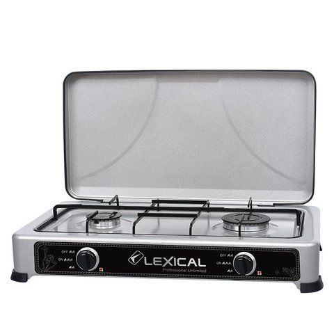 Газова плита Lexical LGS-2812-8 на 2 конфорки Silver 3.7 KW 2_009635 фото