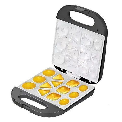 Апарат для приотування печива електричний Hoffmans HM-3020 13 форм 1400W Grey-Black (3_07384) 3_07384 фото