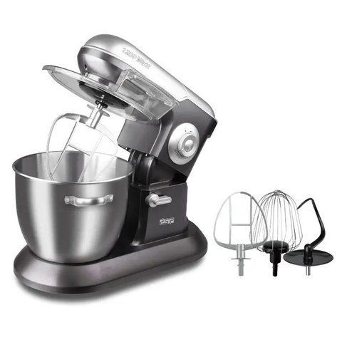 Миксер-тестомес планетарный DSP KM-3025 с металлической чашей 6.5L 1200W Silver (3_01365) 3_01365 фото