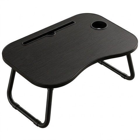 Столик для ноутбука RIAS MD-019 складний з тримачем для напоїв Black (3_08778) 3_08778 фото