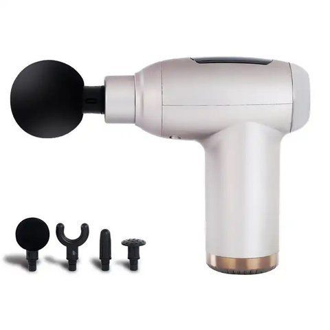 Ручний масажер для м'язів RIAS Fascial Gun JY-311 акумуляторний Grey (3_03834) 3_03834 фото