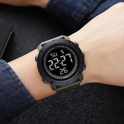 Наручные мужские часы Skmei 2122AGBK с подсветкой 5 АТМ Army Green (7_02258) 7_02258 фото