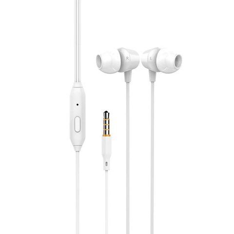 Вакуумные наушники Celebrat G4 проводные с микрофоном Mini-Jack 3.5 mm White (7_01323) 7_01323 фото